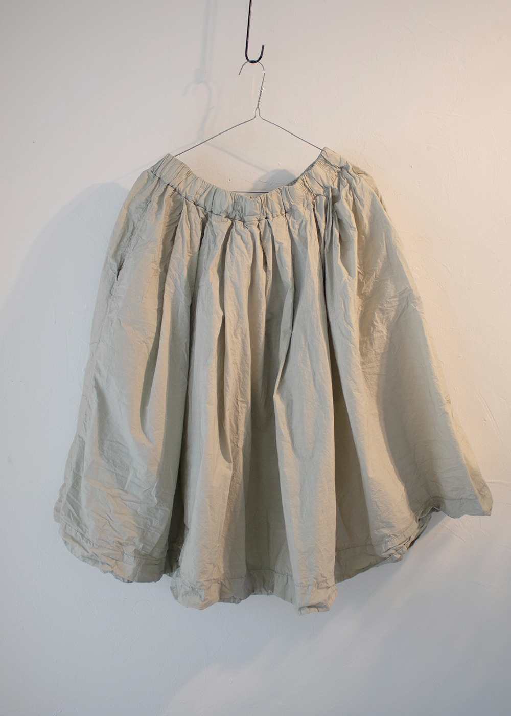 Pleated Short Skirt TC - Almond